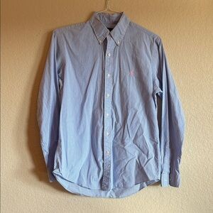 Ralph Lauren Men's Blue Striped Shirt